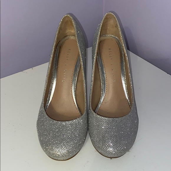 Kelly and Katie Sparkly Silver Heels - Picture 1 of 3